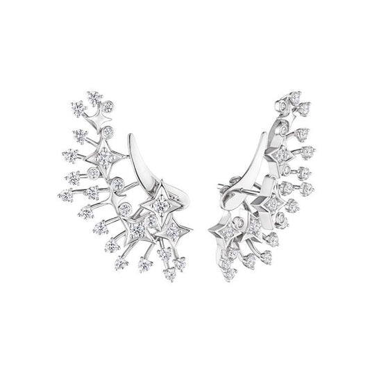 18K White Gold Diamond Luminus Earrings