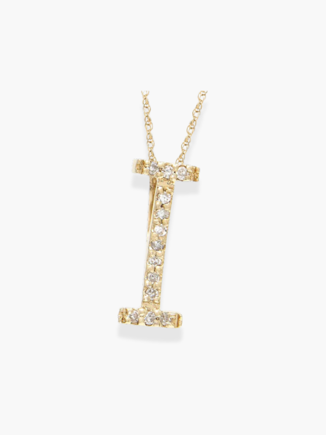 14k Yellow Gold Initial Necklace
