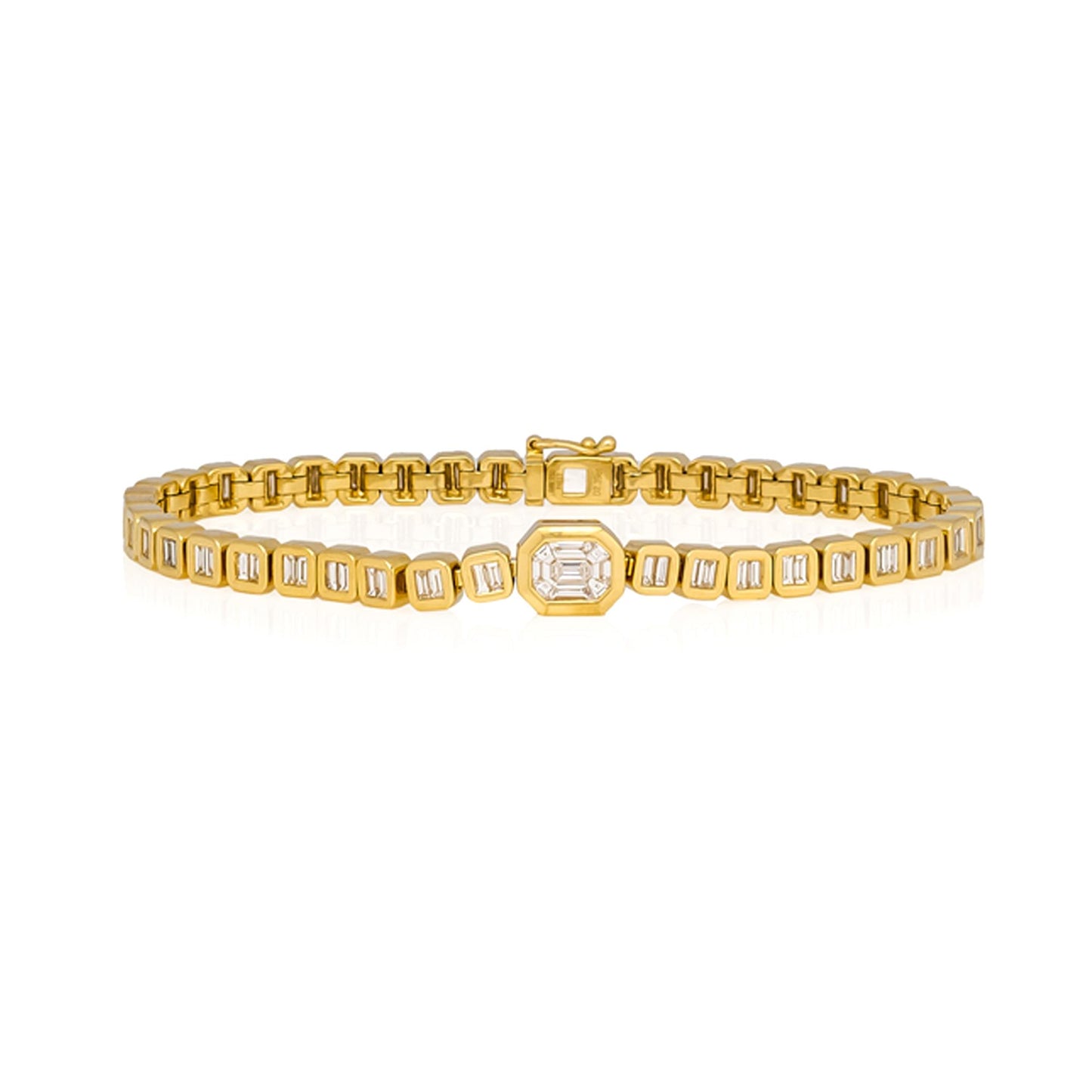 18k yellow gold diamond bracelet