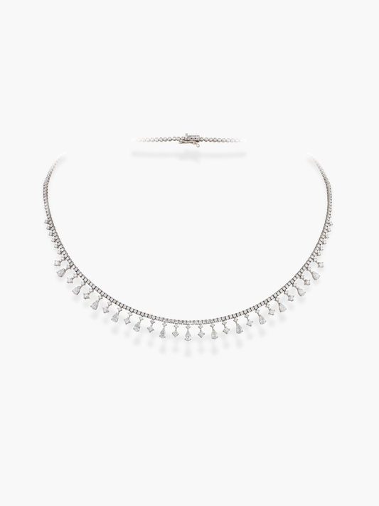 18k White Gold Diamond Necklace