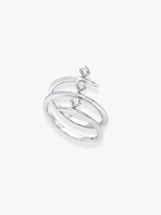 18k White Gold and Diamond Ring