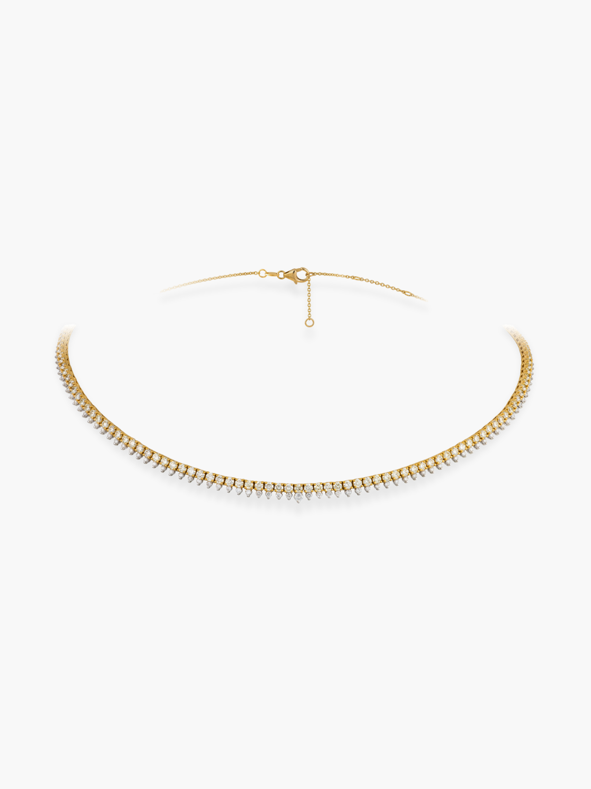 18k Yellow Gold Diamond Necklace