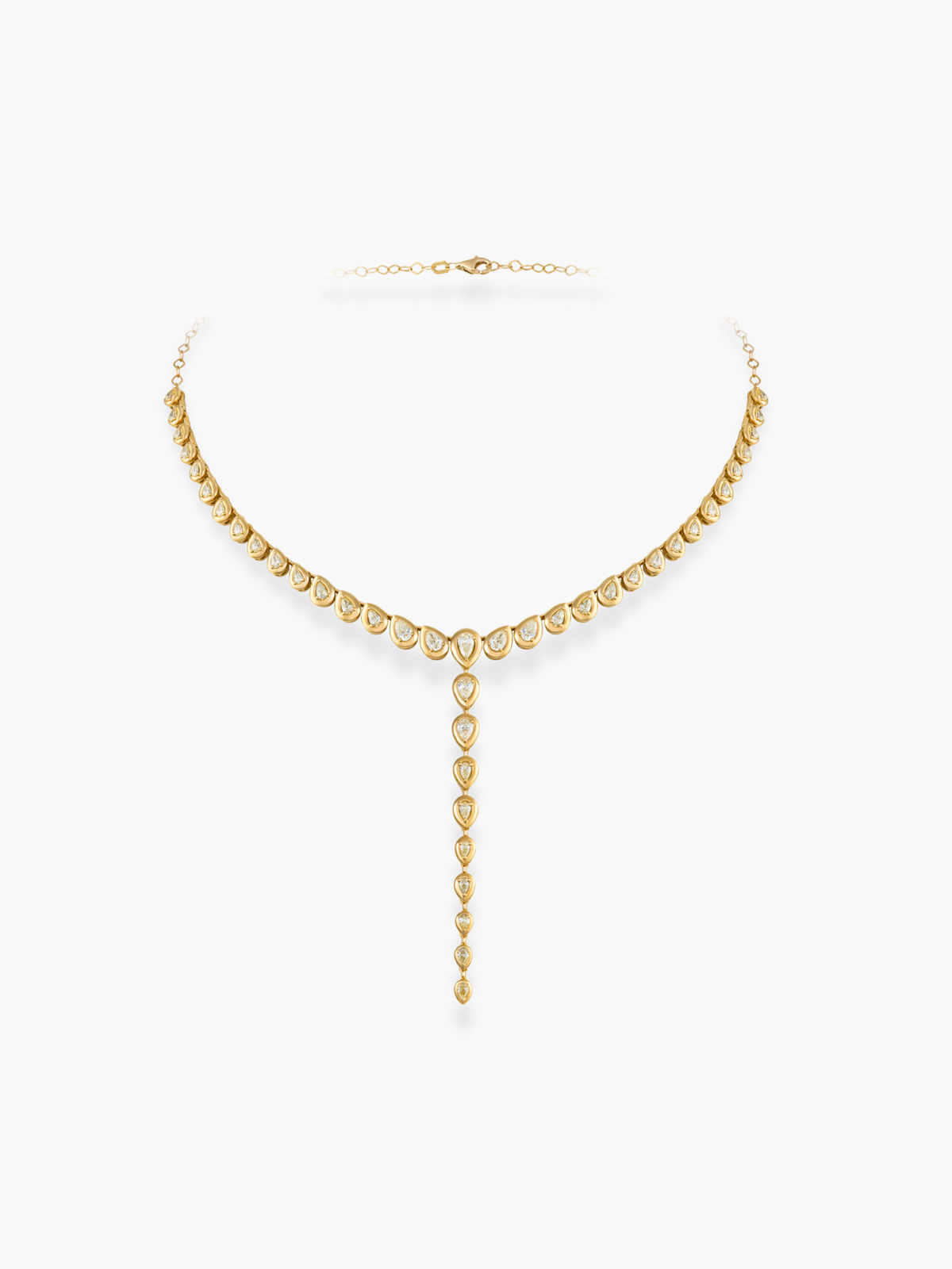 18k Yellow Gold Diamond Necklace