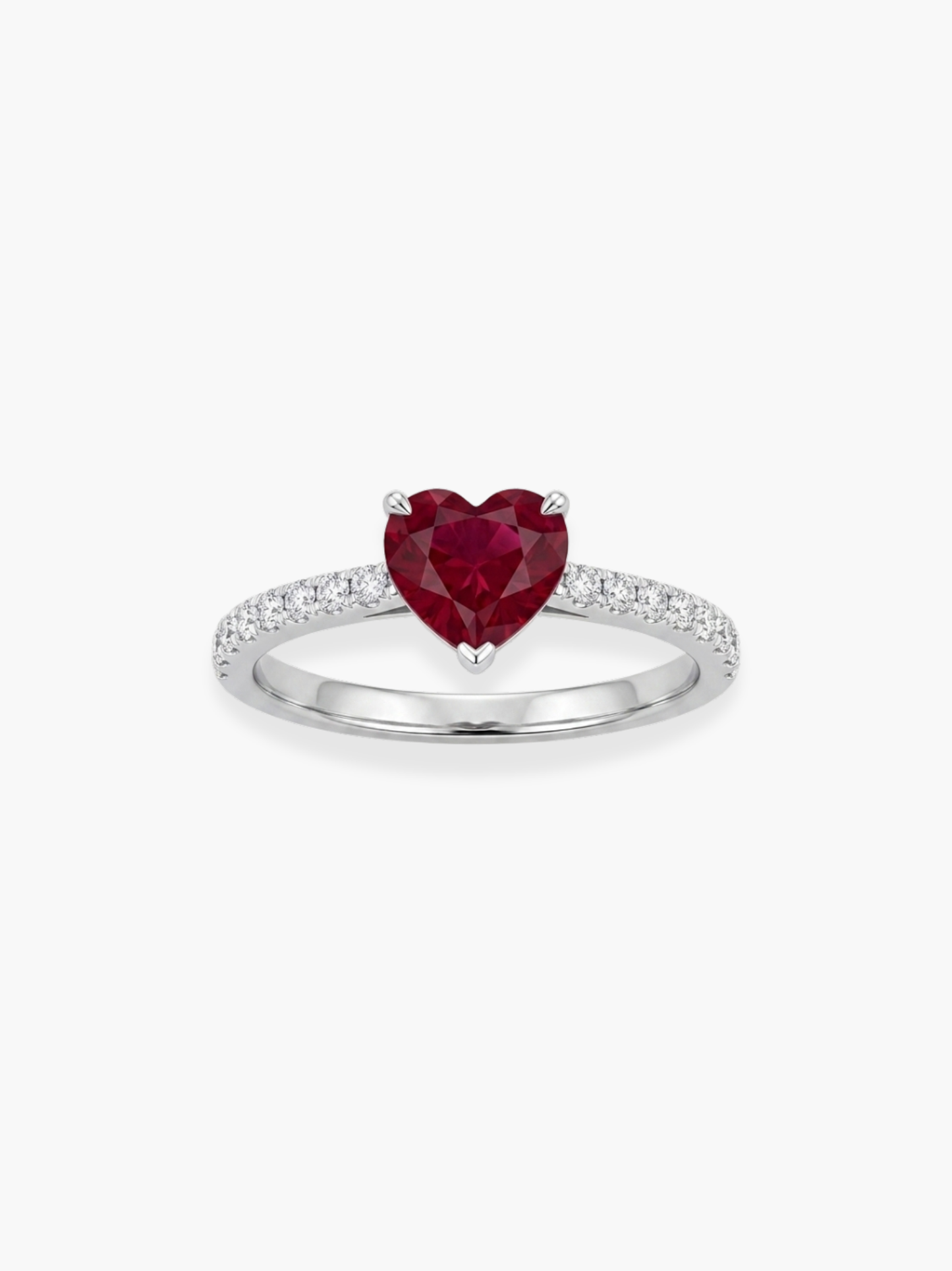 18k White Gold Ruby Ring