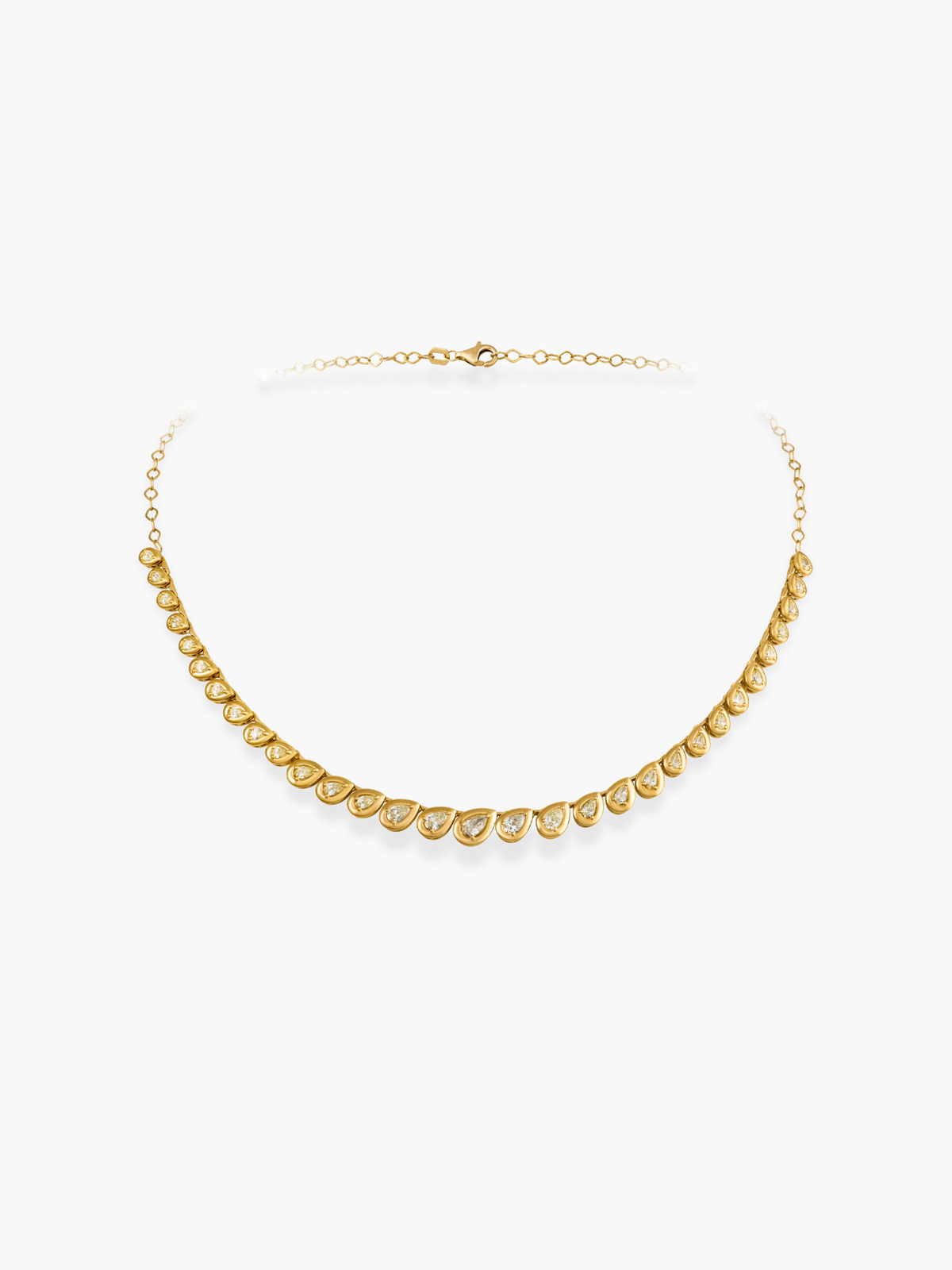 18k Yellow Gold Diamond Necklace