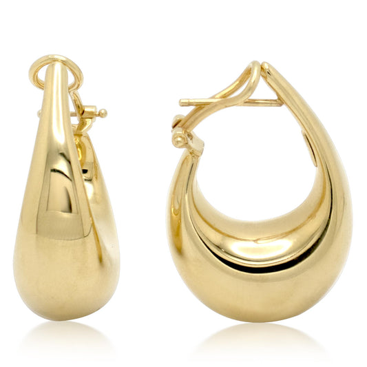 18K YELLOW GOLD HOOPS